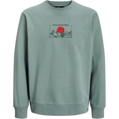 R.d.d. royal denim division R.d. Royal denim division Rddadam sweat crew neck, Stormy Sea, S R.d.d. royal denim division R.d. Royal denim division Rddadam sweat crew neck, Stormy Sea, S