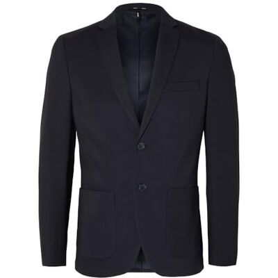 SELECTED HOMME SELETED HOMME Herr Slhslim-Delon Jersey BLZ Flex Noos Blazer, marinblå blazer, 46 SELECTED HOMME SELETED HOMME Herr Slhslim-Delon Jersey BLZ Flex Noos Blazer, marinblå blazer, 46