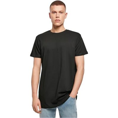 Build Your Brand herr T-tröja Shaped Long Tee, Svart, 5XL Build Your Brand herr T-tröja Shaped Long Tee, Svart, 5XL