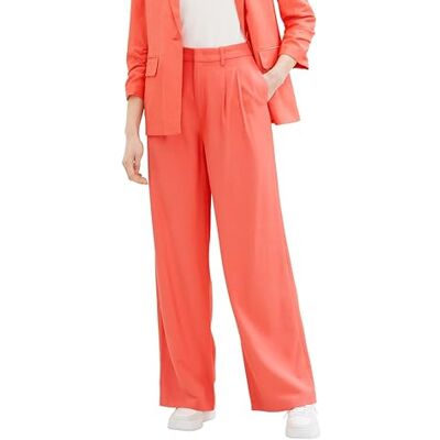 TOM TAILOR Denim dam breda ben byxor, 11042 – Plain Red, L TOM TAILOR Denim dam breda ben byxor, 11042 – Plain Red, L