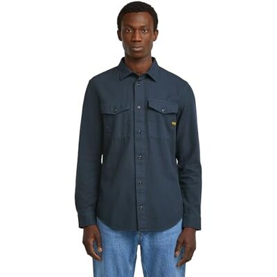 G-STAR RAW G-STAR herr Marine Slim Long Sleeve Hemd Tröja G-STAR RAW G-STAR herr Marine Slim Long Sleeve Hemd Tröja