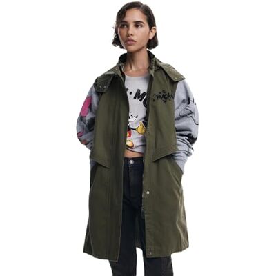 Desigual CHAQ_BALTIMORE_D, 4003 MILITARY GREEN, L, grön, L Desigual CHAQ_BALTIMORE_D, 4003 MILITARY GREEN, L, grön, L