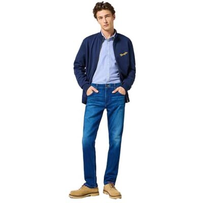 Wrangler Men's Greensboro Jeans, Blue Jam, 31/32 Wrangler Men's Greensboro Jeans, Blue Jam, 31/32