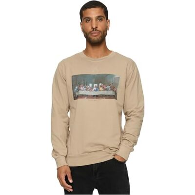 Tee herr Can´t Hang with Us Crewneck, darksand, XL Tee herr Can´t Hang with Us Crewneck, darksand, XL