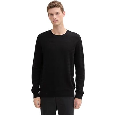 TOM TAILOR herrtröja, 29999 Svart, XXL TOM TAILOR herrtröja, 29999 Svart, XXL