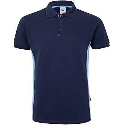 VELILLA 180 gr/m2 105504 Herr Bicolor Polo, Navy Och Celeste Blå, L VELILLA 180 gr/m2 105504 Herr Bicolor Polo, Navy Och Celeste Blå, L