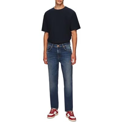 LTB Jeans herr Sawyer 5 – Slim Mid Rise Basic-5-ficka mörk tvätt blå av bomullsblandning – storlek W36L34, blå, 36W x 34L LTB Jeans herr Sawyer 5 – Slim Mid Rise Basic-5-ficka mörk tvätt blå av bomullsblandning – storlek W36L34, blå, 36W x 34L