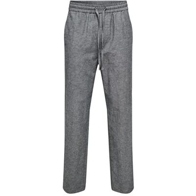 Only & Sons Onssinus Loose 007 Cot Lin Pant Noos, mörk marinblå, XXL Only & Sons Onssinus Loose 007 Cot Lin Pant Noos, mörk marinblå, XXL