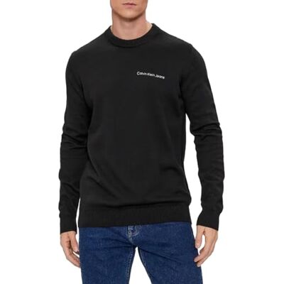 Calvin Jeans Institutional Essentials herrtröjor, pullovers, Ck svart, L Calvin Jeans Institutional Essentials herrtröjor, pullovers, Ck svart, L