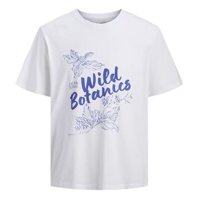JACK & JONES Jjlarri Tee Ss Crew Neck, Ljus vit, M JACK & JONES Jjlarri Tee Ss Crew Neck, Ljus vit, M