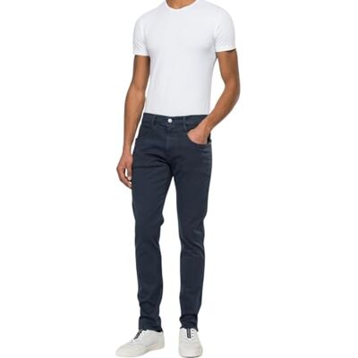 Replay Slim fit Jeans Anbass Hyperflex Colour Xlite, 010 blå, 31W / 32L Replay Slim fit Jeans Anbass Hyperflex Colour Xlite, 010 blå, 31W / 32L