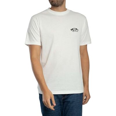 Vans Herr T-Shirt À Double Standard Avec Logo Au Dos, White/Black, XL Vans Herr T-Shirt À Double Standard Avec Logo Au Dos, White/Black, XL