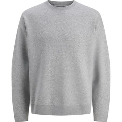 JACK & JONES Jprblabradfort stickad crew neck, Ljusgrå melange, L JACK & JONES Jprblabradfort stickad crew neck, Ljusgrå melange, L