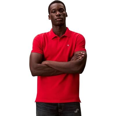 Calvin Herr SS Monogram Pique Polo LV040EM269 S/S Polo, röd (Adrenaline Rush), XXL_Plus, Röd (Adrenaline Rush), XXL Calvin Herr SS Monogram Pique Polo LV040EM269 S/S Polo, röd (Adrenaline Rush), XXL_Plus, Röd (Adrenaline Rush), XXL
