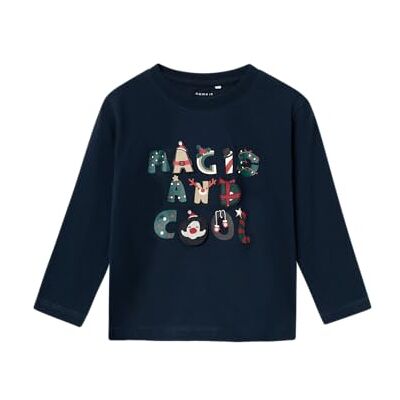 NAME IT pojkar Nmmrcandy Nreg Ls Top Box långärmad skjorta, Mörk safir, 98 NAME IT pojkar Nmmrcandy Nreg Ls Top Box långärmad skjorta, Mörk safir, 98