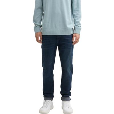 TOM TAILOR Denim herr Tapered Slim Fit jeans, 10170 Blå svart denim, 30W / 32L TOM TAILOR Denim herr Tapered Slim Fit jeans, 10170 Blå svart denim, 30W / 32L