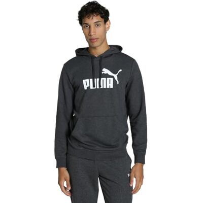PUMA ESS nr. 1 Logo Hoodie TR Mörkgrå Heather PUMA ESS nr. 1 Logo Hoodie TR Mörkgrå Heather