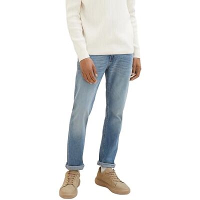 TOM TAILOR Josh Regular Slim Jeans, 10119 – Used Mid Stone Blue Denim, 31W / 32L TOM TAILOR Josh Regular Slim Jeans, 10119 – Used Mid Stone Blue Denim, 31W / 32L