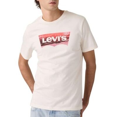 Levi's Graphic Crewneck Tee T-shirt, Coastal Filled BW EG, M Herr Levi's Graphic Crewneck Tee T-shirt, Coastal Filled BW EG, M Herr