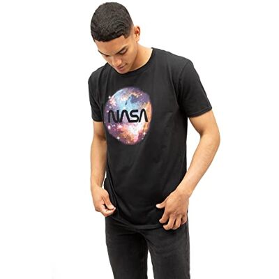 Nasa Galaxy-t-shirt för män, svart, Small Nasa Galaxy-t-shirt för män, svart, Small