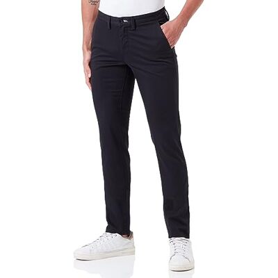 GANT Slim Twill Chinos klassiska byxor för män, svart, 32W / 34L GANT Slim Twill Chinos klassiska byxor för män, svart, 32W / 34L