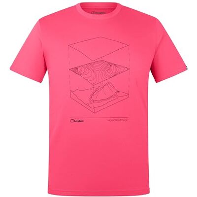 Berghaus mäns vardagliga element t-shirt, eldig rosa, S Berghaus mäns vardagliga element t-shirt, eldig rosa, S