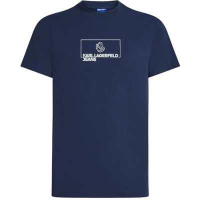 KARL LAGERFELD JEANS , Herr, Slim Kortärm Outline Logo Tee, Slim Fit, Svart, M KARL LAGERFELD JEANS , Herr, Slim Kortärm Outline Logo Tee, Slim Fit, Svart, M