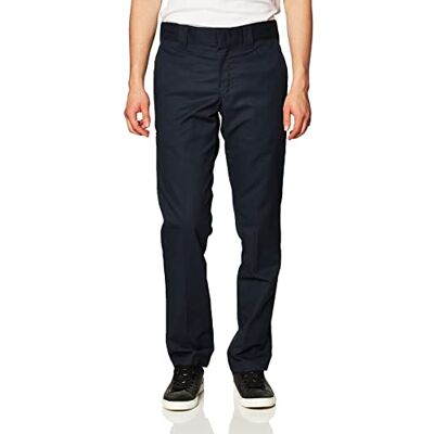 Dickies arbetsbyxa för män smal taper, mörk marinblå, 32 B x 34 L, BLÅ, 32W X 34L Dickies arbetsbyxa för män smal taper, mörk marinblå, 32 B x 34 L, BLÅ, 32W X 34L