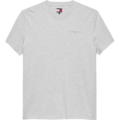 Tommy Jeans herr TJM smal linjär bröst-T-tröja EXT DM0DM21780, grå, L, Grå (Lt Grey Htr), L Tommy Jeans herr TJM smal linjär bröst-T-tröja EXT DM0DM21780, grå, L, Grå (Lt Grey Htr), L