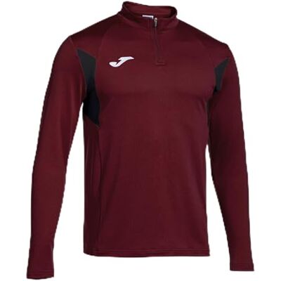 Joma Sweatshirt för män – Winner III – halv dragkedja, Vinröd, svart, L Joma Sweatshirt för män – Winner III – halv dragkedja, Vinröd, svart, L