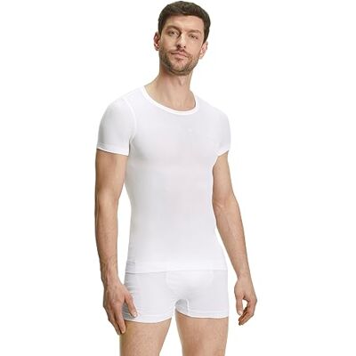 FALKE herr Baslager Ovandel Ultralight Cool Round Neck M S/s Ts funktionellt garn snabbtorkande 1 del, Vit White 2860, XXL FALKE herr Baslager Ovandel Ultralight Cool Round Neck M S/s Ts funktionellt garn snabbtorkande 1 del, Vit White 2860, XXL