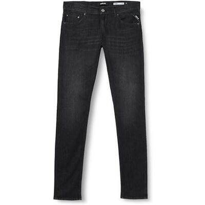 Replay Jondrill Powerstretch denim för män, 099 Svart Delavè, 28W / 32L Replay Jondrill Powerstretch denim för män, 099 Svart Delavè, 28W / 32L