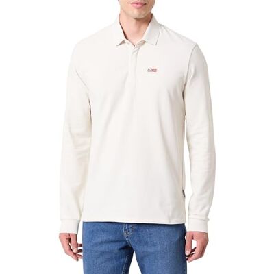 Napapijri Evan Long Sleeve Pikétröja Gräddfärgad, Vit, L Napapijri Evan Long Sleeve Pikétröja Gräddfärgad, Vit, L