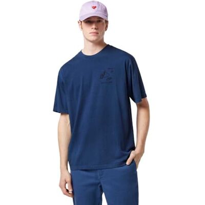 Scotch & Soda Regular fit Front and Back Artwork T-shirt, Atlantic Blue 401, M Scotch & Soda Regular fit Front and Back Artwork T-shirt, Atlantic Blue 401, M