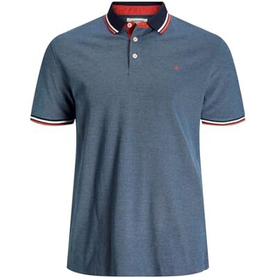 JACK & JONES Herr Paulos Polo kortärmad skjorta (förpackning med 1), Svart, 3XL JACK & JONES Herr Paulos Polo kortärmad skjorta (förpackning med 1), Svart, 3XL