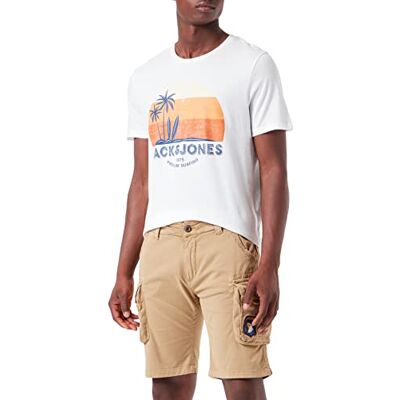 Alpha Industries Alpha Crew Patch Shorts för män, 40/Beige, 30W Alpha Industries Alpha Crew Patch Shorts för män, 40/Beige, 30W