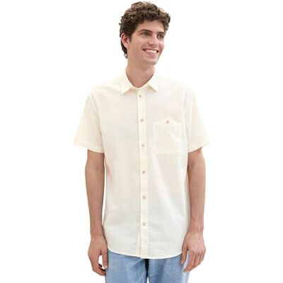 TOM TAILOR Denim herrskjorta, 10338 – mjukt ljus beige, XXL TOM TAILOR Denim herrskjorta, 10338 – mjukt ljus beige, XXL
