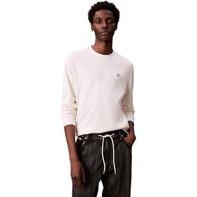 Calvin jeans herr LS våffelbricka CREWNK TEE LV040EM217 t-shirts, vit (Tofu), L, Vit (Tofu), L Calvin jeans herr LS våffelbricka CREWNK TEE LV040EM217 t-shirts, vit (Tofu), L, Vit (Tofu), L