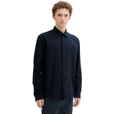 TOM TAILOR Denim herrskjorta, 10668 – himmelskaptensblå, XXL TOM TAILOR Denim herrskjorta, 10668 – himmelskaptensblå, XXL