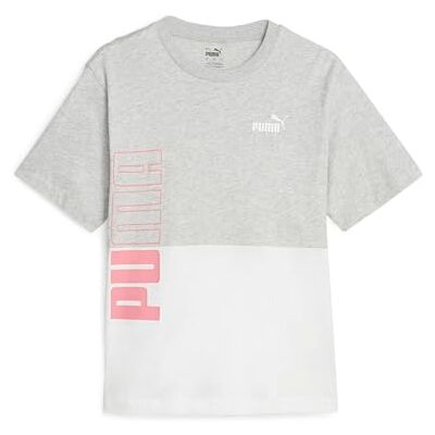 PUMA Power Colorblock Tee ljusgrå ljung PUMA Power Colorblock Tee ljusgrå ljung