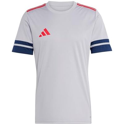 adidas För Män SQUADRA25 JERSEY SHORT SLEEVE, glory grey/team navy blue 2/pure ruby, M adidas För Män SQUADRA25 JERSEY SHORT SLEEVE, glory grey/team navy blue 2/pure ruby, M