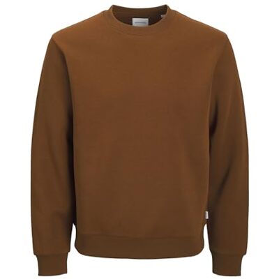 JACK & JONES Jjebradley Sweat Crew Noos Pls – plus storlek, Munkar rock, 6XL JACK & JONES Jjebradley Sweat Crew Noos Pls – plus storlek, Munkar rock, 6XL