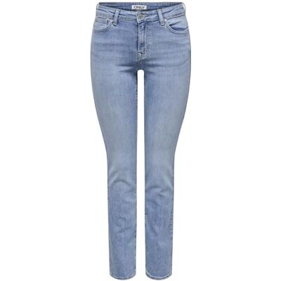ONLY Onlsui Mid Slim DNM Dia460 Noos, Ljusblå denim, 34/S/L ONLY Onlsui Mid Slim DNM Dia460 Noos, Ljusblå denim, 34/S/L