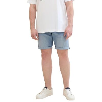 TOM TAILOR Bermudajeans shorts för män, 10280 – Lätt sten tvätt denim, 42 TOM TAILOR Bermudajeans shorts för män, 10280 – Lätt sten tvätt denim, 42