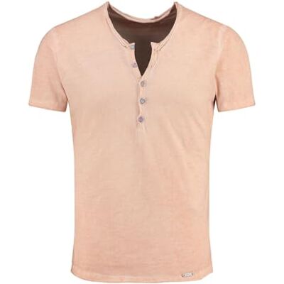 KEY LARGO Herr lemonad knapp T-shirt, Sepia Rose (1339), M KEY LARGO Herr lemonad knapp T-shirt, Sepia Rose (1339), M