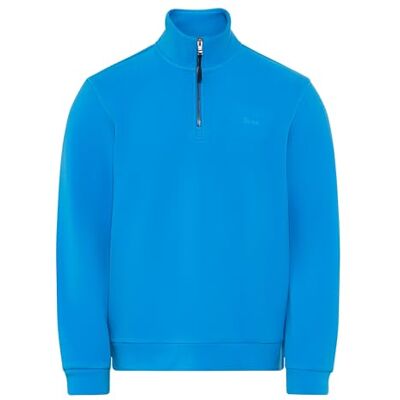Brax Varm Tec flanell fleece troyer sweatshirt för män, 15 Azur, L Brax Varm Tec flanell fleece troyer sweatshirt för män, 15 Azur, L