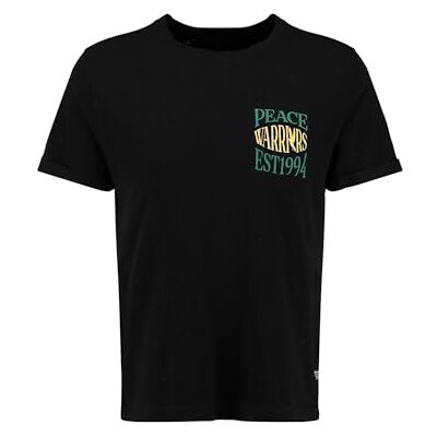 KEY LARGO KEYLARGO Herr T-shirt MT KLPEACE rund lös, Svart (1100), S KEY LARGO KEYLARGO Herr T-shirt MT KLPEACE rund lös, Svart (1100), S