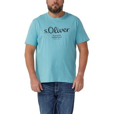 s.Oliver Big Size 2139910 T-shirt med logotyp, 66d1, 3XL herr, 66d1, 3XL s.Oliver Big Size 2139910 T-shirt med logotyp, 66d1, 3XL herr, 66d1, 3XL