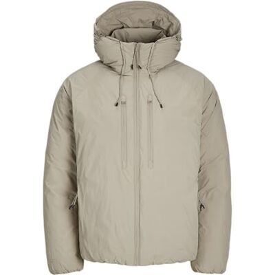 JACK & JONES Jcoterrain pufferjacka för män, kort jacka, Porslin, M JACK & JONES Jcoterrain pufferjacka för män, kort jacka, Porslin, M