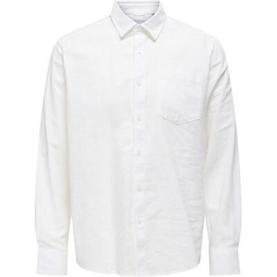 Only & Sons ONSCAIDEN Life REG LS 1 biltröja NOOS, Vit, XXL Only & Sons ONSCAIDEN Life REG LS 1 biltröja NOOS, Vit, XXL
